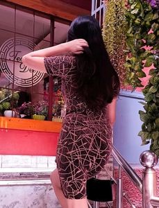Abstract Print Bodycon Dress