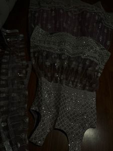 Lavender Glittery Lehanga Choli