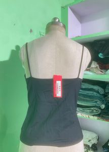 Black Spaghetti Strap Cami Top