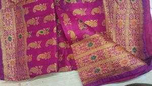 Silk Cloth For Kurta With Sleeves