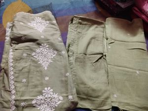 Designer Cotton Kurta Set with Pants(new)