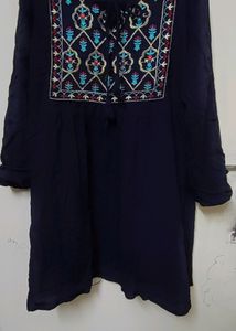 Black Haf Kurta