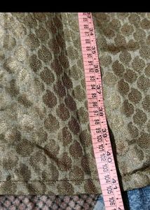Elegant Golden Brocade Kurta