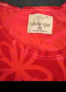 Red Floral Print T-Shirt