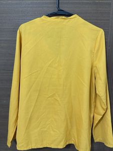 Elegant Yellow Button-Up shirt