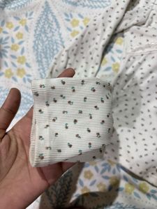 cute white padded top