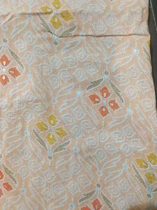 Peach Printed Kurta