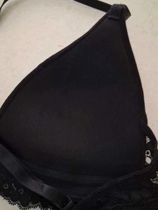 34B H&amp;M Black Lace Trim Bra