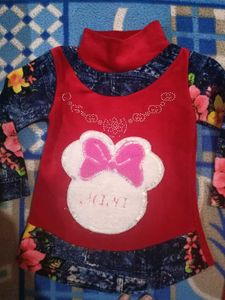 Warm Velvet Dress For Kids