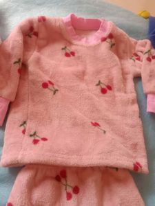 Cute Cherry Print Pajama Set