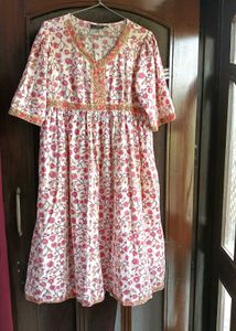 Women's Floral Print Cotton dress