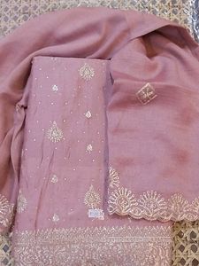 Elegant Embroidered dress material