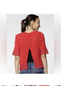 ONLY Casual Regular Sleeves SolidWomen MaroonTop