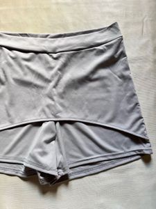 Grey Skort with Built-in Shorts