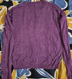 Pepe Jeans Purple Knit Sweater