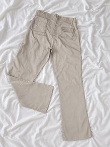 Beige Bootcut pant