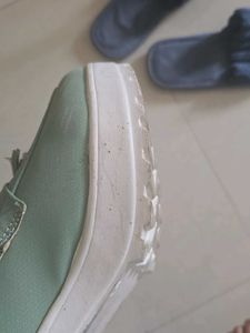 Mint Green Tassel Platform Loafers