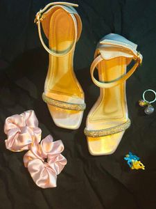 Sparkly Strap Heels