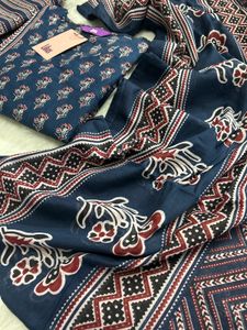 Libas stylish Blue Printed Kurta Set
