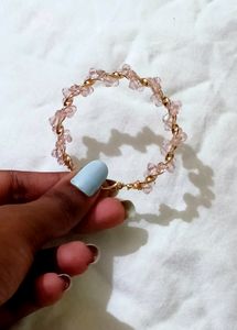 Pink Cherry Blossom Hoops