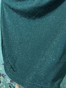 Sparkly Green Mini Skirt