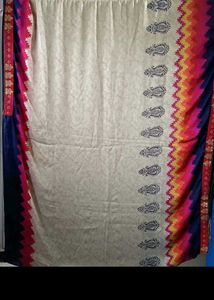 Vibrant Paisley Print Saree
