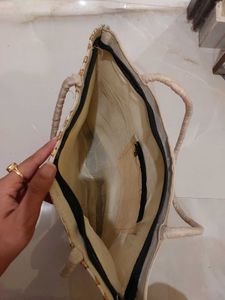 Embroidered Floral Tote Bag
