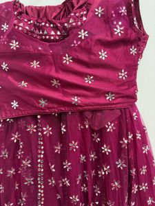 partywear mirrorwork, Lehenga, Chunni or Choli