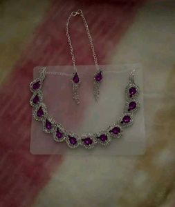 purple Jewellery set...