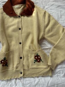 Chic Embroidered Cardigan