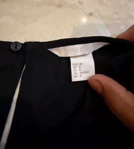 H&amp;M Elegant Black Bell Sleeve Tunic