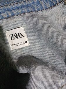 Classic Denim Shirt with frayed hems