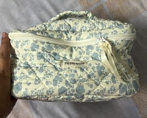 Quilted Floral Vanity Bag