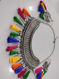 Bohemian Tassel Necklace &amp; Earring Set