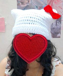 Crochet Hello Kitty Cat Beanie