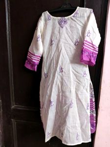 Handmade Chikankari Cotton kurta