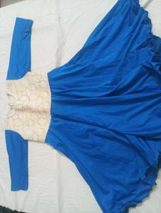 blue new frock for girls beautiful  never used