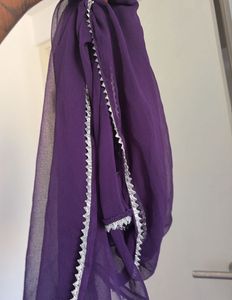 Purple Embroidered Kurta with Pants Set