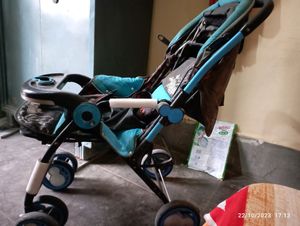 Blue & Black Baby Stroller