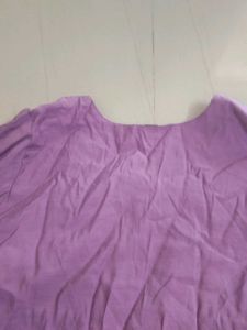 Purple Embroidered Kurta  set suit