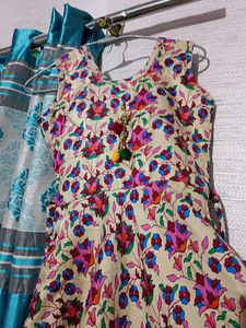 Floral Print Fit And Flare Baby Girl Dress