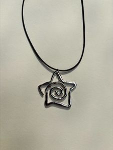 y2k Star & Swirl Pendant Necklace