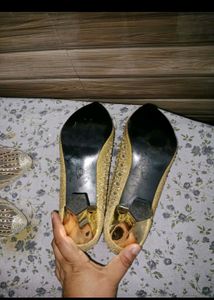 Gold Heavy Work Heels