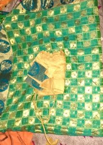 Beautiful Emerald Green Saree