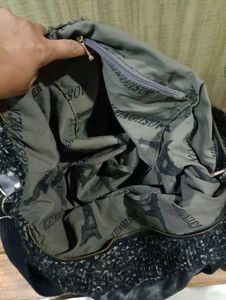 Chic Leopard Print &amp; Textured Shoulder Bag