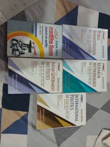 Lot of 5 Political Science Exam Notes M.A 1st year