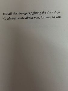 Dear Stranger, I Know How You Feel
