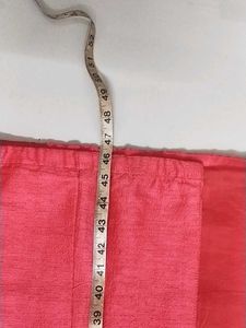 Pink and beige Indo-western Gown with du