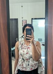 Trendy Print Branded Top For Women