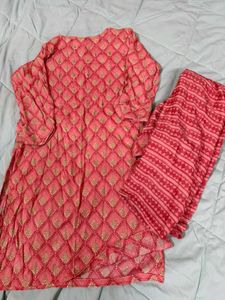 Pink Ethnic Kurta Set with Pants